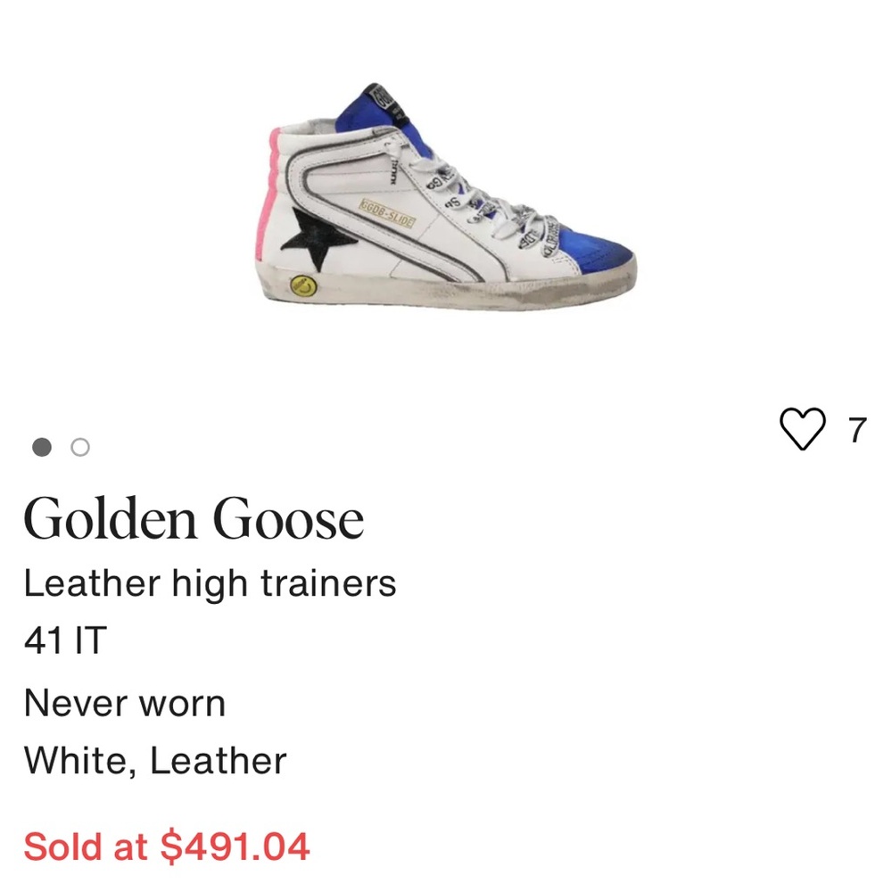 Golden Goose Leather high trainers